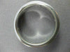 ESTATE WIDE 0.46CTW DIAMOND 14KT WHITE GOLD 2 ROW ETOLIE MENS RING UNIQUE #17315