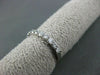 ANTIQUE .51CT ROUND DIAMOND 14K WHITE GOLD ETERNITY RING 2mm BEAUTIFUL! #21704
