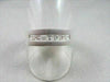 WIDE 7mm HAND CRAFTED .90CT F VVS DIAMOND 14KT WHITE GOLD MENS WEDDING BAND !!!!
