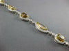 WIDE & LONG 7.7CT MULTI COLOR DIAMOND 18K WHITE GOLD MULTI SHAPE TENNIS BRACELET