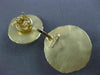 ESTATE LARGE 4.28CT DIAMOND & AAA MULTI GEM 14K YELLOW GOLD 3D CIRCULAR EARRINGS
