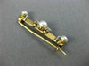 ANTIQUE .50CT OLD MINE DIAMOND & SOUTH SEA PEARL 14K TWO TONE GOLD 3D BROOCH PIN
