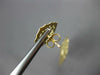 EXTRA LARGE 20.76CT DIAMOND & MOONSTONE 14KT YELLOW GOLD FLOWER HANGING EARRINGS