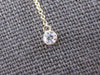 LARGE .50CT DIAMOND 14K YELLOW GOLD GRADUATING LARIAT SOLITAIRE JOURNEY NECKLACE