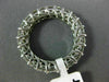 ESTATE 3.5CT DIAMOND 14K WHITE GOLD 3D SHARED PRONG ETERNITY WEDDING RING 21838