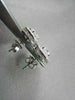 ANTIQUE 1.40CT 3D ROUND DIAMOND FILIGREE 14KT WHITE GOLD EARRINGS ONE OF A KIND!