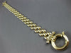 ESTATE EXTRA LONG AAA ONYX 14KT YELLOW GOLD 3D PANTHER TOGGLE BRACELET #27166