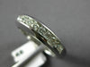 ESTATE .48CT DIAMOND 14KT WHITE GOLD 3D CHANNEL WEDDING ANNIVERSARY RING #18145