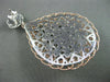 ESTATE EXTRA LARGE .36CT DIAMOND 14K WHITE & ROSE GOLD 3D WOVEN HANGING EARRINGS
