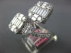 LARGE 3.47CT DIAMOND 18K WHITE GOLD MULTI SHAPE INVISIBLE HEART CRISS CROSS RING