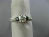 .25CT WHITE & BLACK DIAMONDS 14KT WHITE GOLD PAST PRESENT FUTURE ENGAGEMENT RING