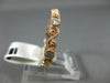 ESTATE .44CT DIAMOND 14K ROSE GOLD 3D INFINITY FILIGREE WEDDING ANNIVERSARY RING