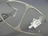 ESTATE WIDE 1.0CT DIAMOND 14K WHITE GOLD 3D HANDCRAFTED FLEXIBLE BANGLE BRACELET