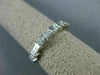 ESTATE .53CT DIAMOND 14KT WHITE GOLD 3D 7 STONE WEDDING ANNIVERSARY RING #23338