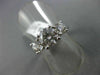 ESTATE 2.58CT DIAMOND 14K WHITE GOLD 3 STONE PAST PRESENT FUTURE ENGAGEMENT RING