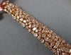 LARGE & LONG 21.40CT PINK DIAMOND 18K ROSE GOLD MULTI SHAPE LOVE TENNIS BRACELET
