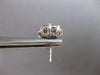 ESTATE LARGE 1.68CT DIAMOND 14K WHITE GOLD 3D ROUND CLUSTER FLOWER STUD EARRINGS