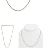 ESTATE 8.0CT DIAMOND 14KT YELLOW GOLD 3D ROUND ETERNITY TENNIS NECKLACE