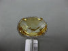 ESTATE 13.20CT DIAMOND & AAA EXTRA FACET CITRINE 14KT YELLOW GOLD OVAL HALO RING