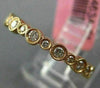 ESTATE .45CT ROUND DIAMOND 18KT ROSE GOLD 3D FILIGREE MILGRAIN ETERNITY RING 2mm