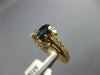 ESTATE .99CT DIAMOND & AAA SAPPHIRE 14K YELLOW GOLD OVAL & ROUND FRIENDSHIP RING