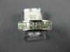 WIDE .84CT DIAMOND 14K WHITE GOLD 3D PRINCESS TWO ROW INVISIBLE ANNIVERSARY RING