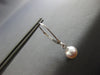 ESTATE AAA LIGHT PINK SOUTH SEA PEARL 14KT WHITE GOLD LEVERBACK HANGING EARRINGS
