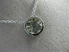 ANTIQUE LARGE .70CT DIAMOND 14K WHITE GOLD CLUSTER FLOWER FLOATING PENDANT 18316