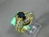 ESTATE .80CT DIAMOND & AAA SAPPHIRE 14KT YELLOW GOLD 2 ROW OVAL ENGAGEMENT RING