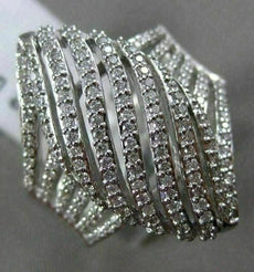 ESTATE LARGE 1.92CT ROUND DIAMOND 14KT WHITE GOLD 3D MARQUISE SHAPE PROMISE RING