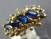 WIDE 1.06CT DIAMOND & AAA SAPPHIRE 14KT YELLOW GOLD 3D CLASSIC ANNIVERSARY RING