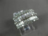 ESTATE WIDE 2.67CT DIAMOND 18KT WHITE GOLD 3D MULTI ROW WEDDING ANNIVERSARY RING
