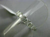 ESTATE WIDE .82CT DIAMOND 18KT WHITE GOLD 3D 7 STONE WEDDING ANNIVERSARY RING