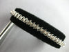 ESTATE 1.02CT DIAMOND 14KT WHITE GOLD 3D CLASSIC ROUND S MULTI WAVE FUN BRACELET
