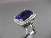 ESTATE 6.22CTW DIAMOND & AAA AMETHYST 14KT WHITE GOLD FILIGREE ENGAGEMENT RING