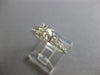 ESTATE 1.11CT DIAMOND 18K WHITE GOLD 3D ROUND GRADUATING 4 PRONG ENGAGEMENT RING