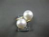 ESTATE AAA SOUTH SEA PEARL 14KT YELLOW GOLD 3D CLASSIC CRISS CROSS LOVE RING