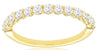 ESTATE .65CT DIAMOND 14K YELLOW GOLD ROUND SHARED PRONG WEDDING ANNIVERSARY RING
