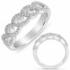 ESTATE WIDE .76CT DIAMOND 14K WHITE GOLD 3D MULTI LEAF ETOILE INFINITY LOVE RING