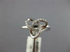 ESTATE .13CT DIAMOND 18KT WHITE GOLD 3D CLASSIC LOVE KNOT FLOWER STAR RING