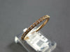 ESTATE .21CT DIAMOND 14KT ROSE GOLD 3D ROUND 2MM CLASSIC FUN LOVE RING
