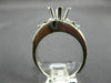 ESTATE .35CT DIAMOND 18KT WHITE GOLD 3D WAVE SEMI MOUNT ENGAGEMENT RING #11623