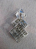 4CTW DIAMOND PRINCESS 14KT WHITE GOLD INVISIBLE EARRINGS 12CT LOOK F/G VVS #682