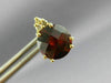 ESTATE 4.08CT DIAMOND & AAA GARNET 14KT YELLOW GOLD CLUSTER STUD EARRINGS #20871
