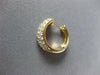 WIDE 1.50CT DIAMOND 14KT YELLOW GOLD THREE ROW CLASSIC HUGGIE HANGING EARRINGS