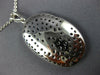 ESTATE LARGE 3.51CT DIAMOND & AAA SAPPHIRE 18K WHITE GOLD OVAL SWIRL FUN PENDANT