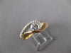 ESTATE .50CT DIAMOND 14K YELLOW GOLD SOLITAIRE LOVE KNOT FRIENDSHIP PROMISE RING