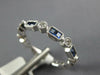 .74CT DIAMOND & AAA SAPPHIRE 18K WHITE GOLD 3D PRINCESS & ROUND ANNIVERSARY RING