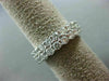 WIDE 4.4CT ROUND DIAMOND 14K WHITE GOLD DOUBLE ETERNITY WEDDING ANNIVERSARY RING