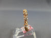 ESTATE .24CT DIAMOND 14KT ROSE GOLD 3D ROUND 8 STONE FILIGREE ANNIVERSARY RING